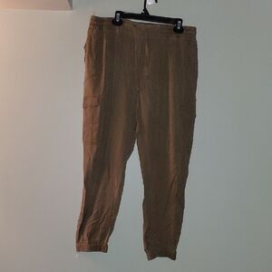 Army Green Casual Cargo Jogger Pants
